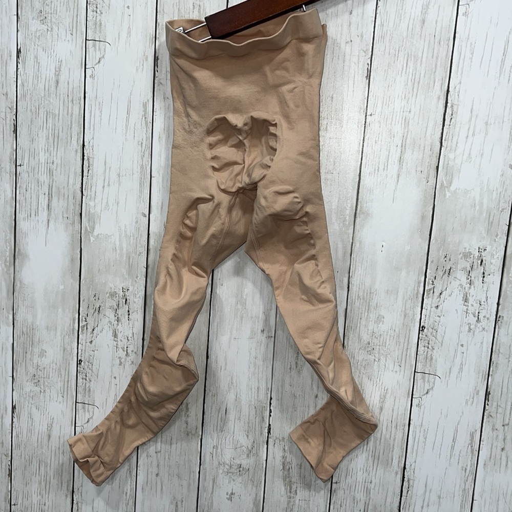 ❌SKIMS Solutionwear Maternity Tights Leggings High Waisted Clay Tan S/M - Picture 6 of 7